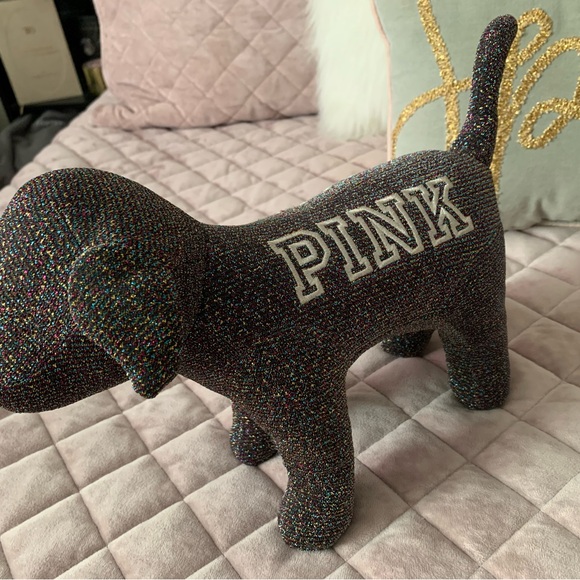 NWT VS PINK Large Multi Colored Lurex Dog - Picture 4 of 5
